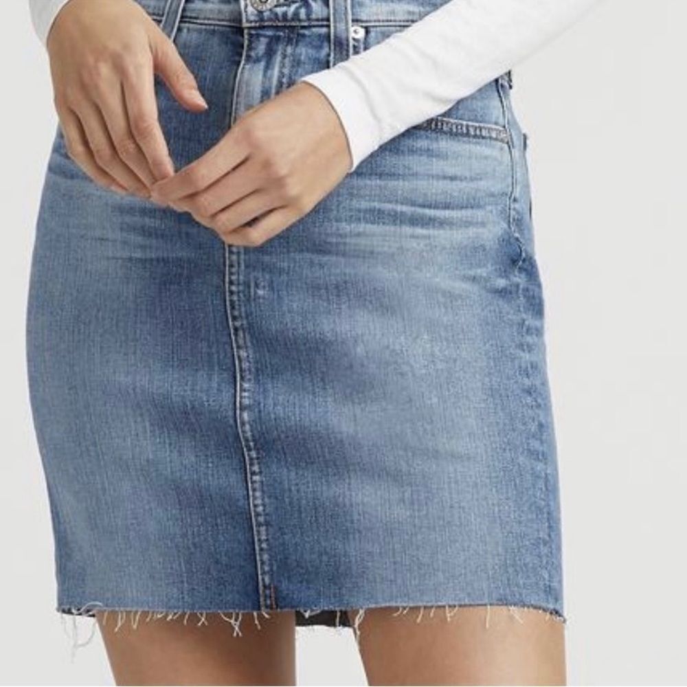 Ag Adriano Goldschmied Erin Denim Skirt NEW